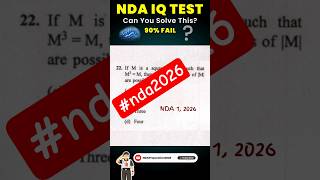 NDA Maths PYQ 💀 99% Fail | Only Toppers Solve This 😈#ndaexam #shorts  #feedshorts #nda2026 #ndamaths