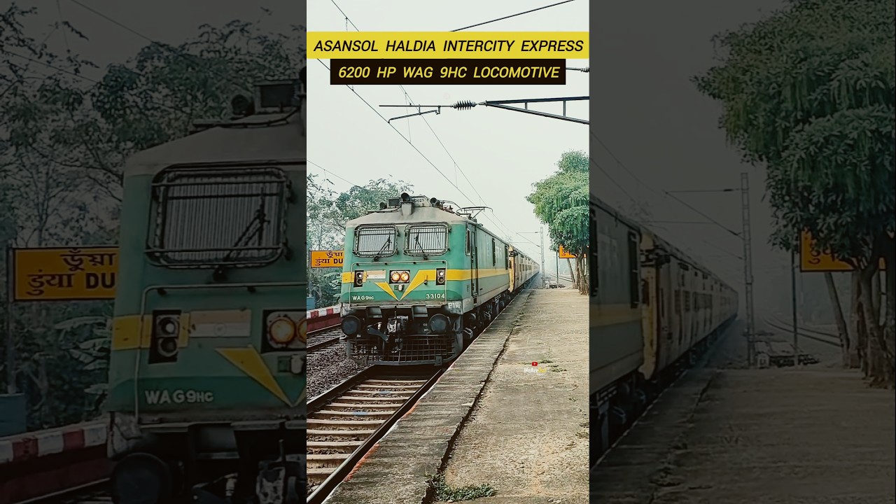 Wag 9hc Loco Hauling Haldia Intercity Exp. 🔥 