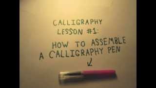 Royal & Langnickel Calligraphy Pens Tutorial 