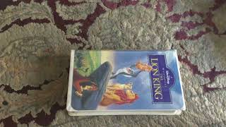 The Lion King 1995 Canadian Vhs Review