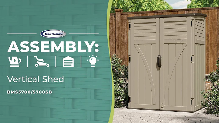Suncast Vertical Shed Assembly Video