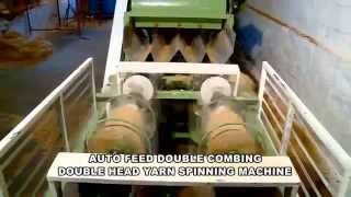Auto Feed Double Combing Double Head Yarn Spinning Machine
