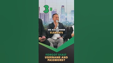 Forgot Password Option on eFAST #SECFilingSeason