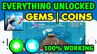 Hungry Shark World Hack ✅ Get Unlimited Free Gems/Coins & All Sharks Unlocked [iOS & Android] screenshot 1