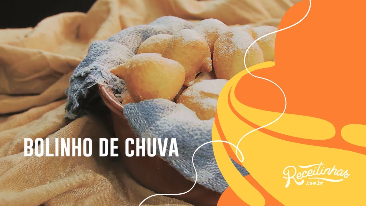 Bolinho de Chuva Sem Leite e Sem Trigo – Receita Fofinha, image size:1280x720