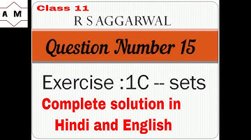 Class 11/Exercise 1C Question number 15/English And Hindi/Anjali Maths