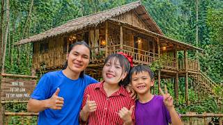 Our Dream Bamboo House Became Reality… Full Construction Journey | SURVIVAL ALONE