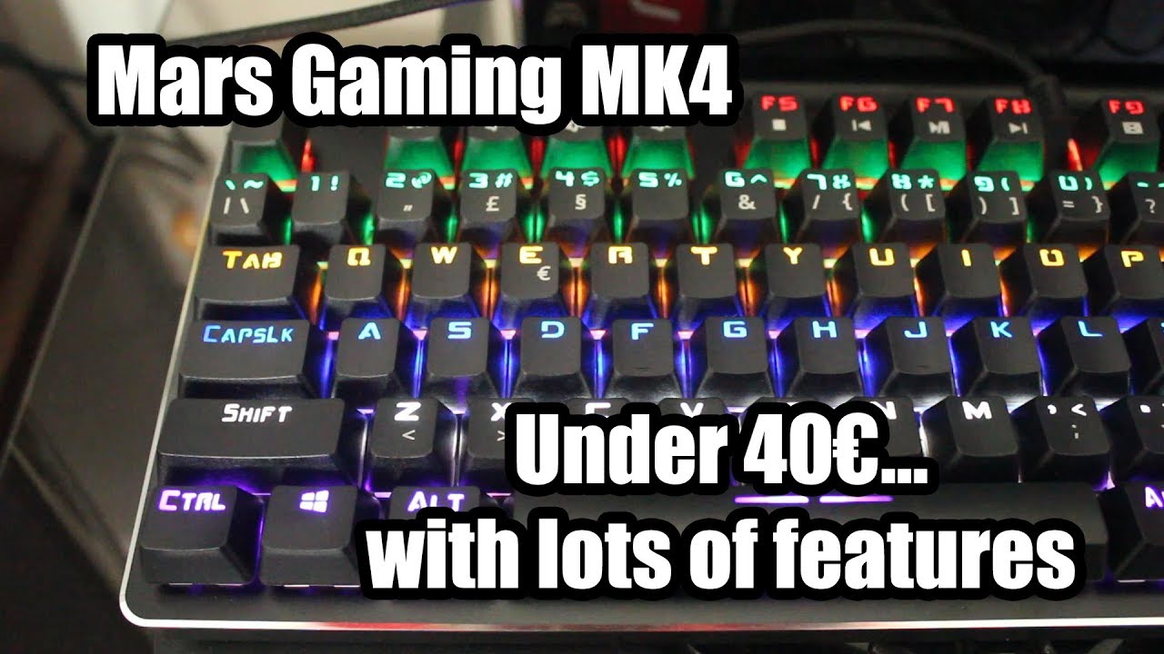 [Review] Mars Gaming MK4 : under 40€ mechanical keyboard!