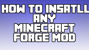 How to install any forge mod for minecraft 1.10.2
