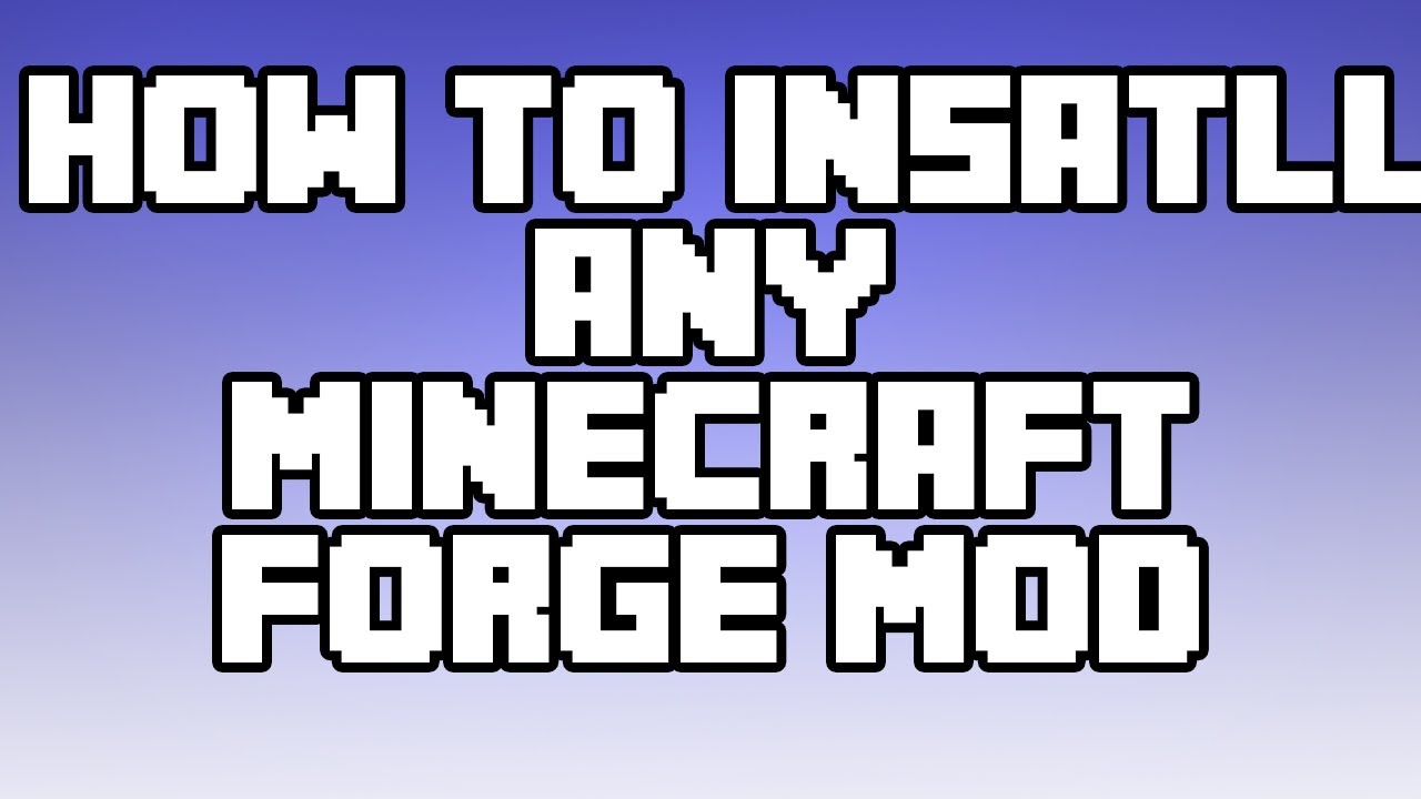 How to install any forge mod for minecraft 1.10.2 - YouTube