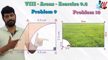 VIII Class - Areas - Exercise 9.3 - Problems 9 & 10 - LM - 335