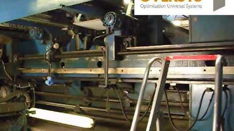 VIDEO OVERSYS U07890413 EMBA 290 FLEXO FOLDER GLUER WITH TAPER, STRAPPING UNIT AND PALLETIZER  2