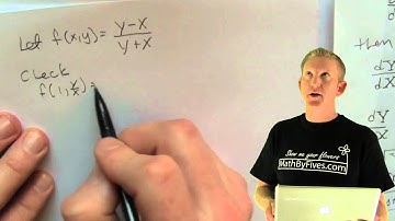 Check Homogeneous DE y=vx.mov