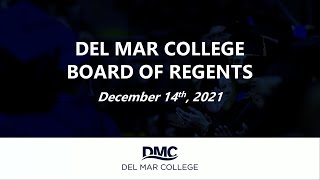 DMC Board of Regents - Workshop (12-14-2021)