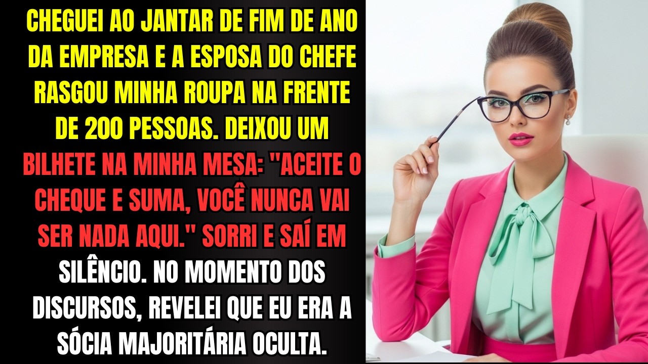 A esposa do meu chefe me humilhou publicamente. Então descobriu quem EU realmente era: a dona.