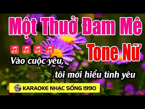 Một Thuở Đam Mê Karaoke Tone Nữ Karaoke 1990 - Beat Mới