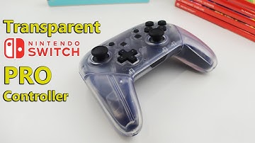 Nintendo Switch Pro Controller DIY Hard Shell Replacement to Transparent Clear