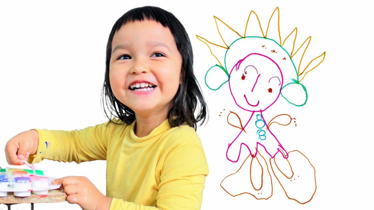 2-Year-Old Artist Mia Mai Draws Mesami No. 130 Artwork | Beautiful & Easy Drawing & Art for Kids