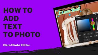 How to Add Text to Photo | Nero Photo Editor Tutorial screenshot 3