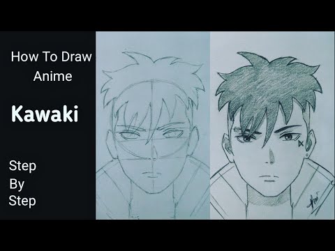 How to Draw a Manga Boy with Spiky Hair (3/4 View)