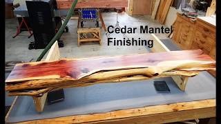 Cedar Mantel Finishing