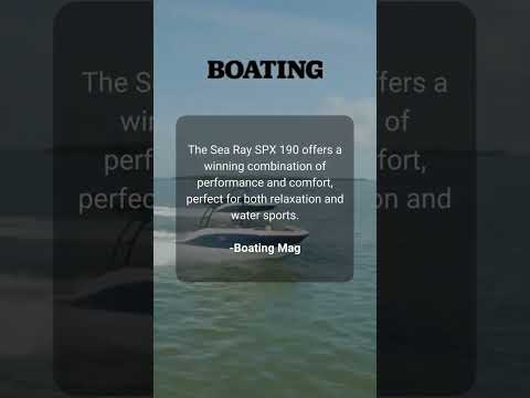 This Is Why People Choose Sea Ray's SPX 190 #boats #lifestyle