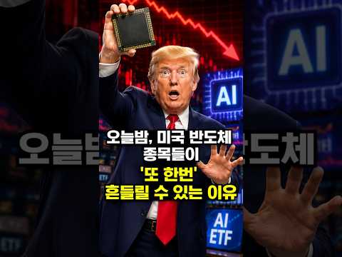 오늘밤, 미국 반도체 종목들이 '또 한번' 흔들릴 수 있는 이유 thumbnail