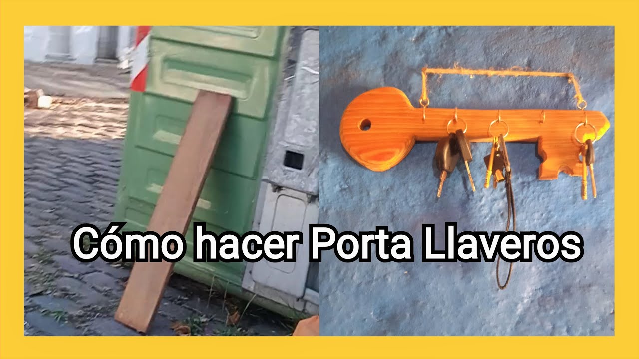 Porta llave con llaveros en madera. - del Ingenio