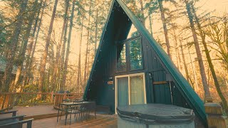 Cozy PNW Winter Getaway in an A-frame Cabin (No Talking)