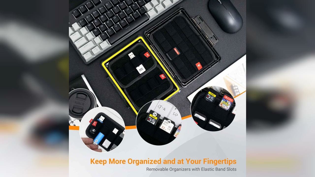 Review: USB Flash Drive Case Holder - Thumb Drive & Memory Card Organizer with Stackable Desig...