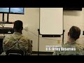 U.S. Army Reserve soldiers train using crew served weapons