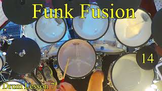 Funk Fusion   Drum Lesson 7   Pattern 14