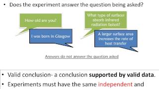 GCSE Scientific language - Valid research