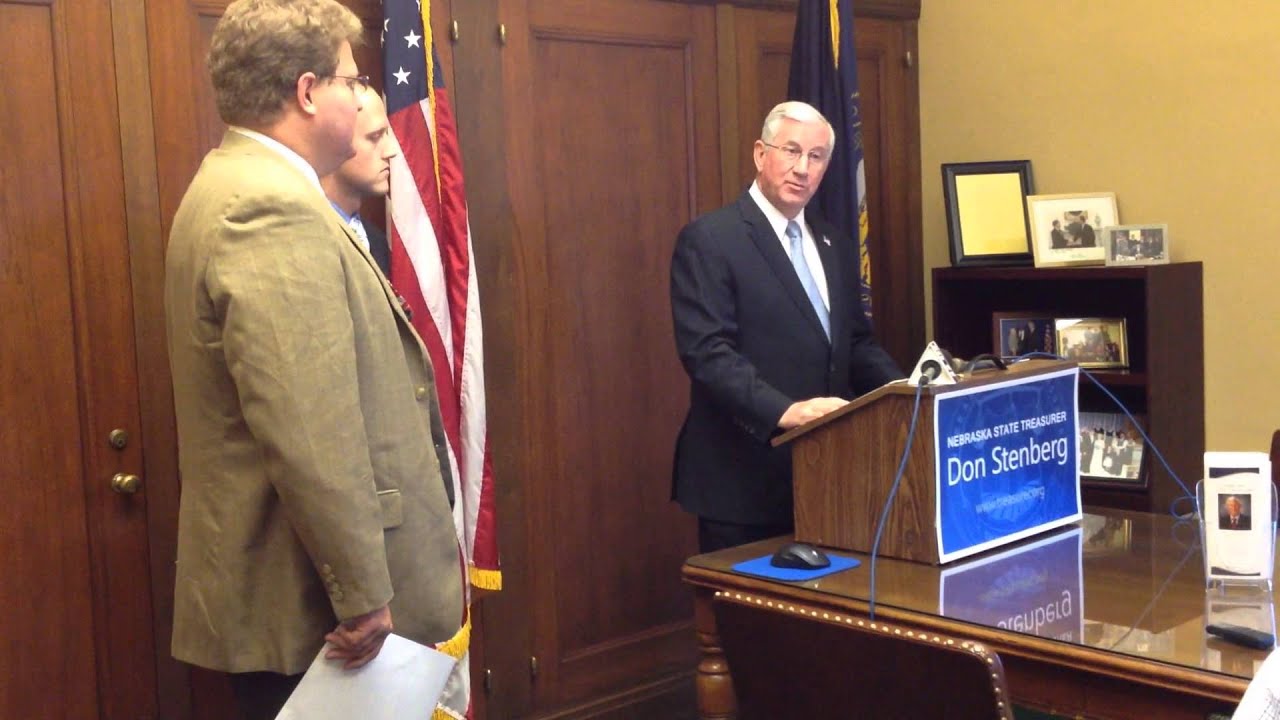 Nebraska State Treasurer Don Stenberg Introduces NEST Scholars for Families YouTube