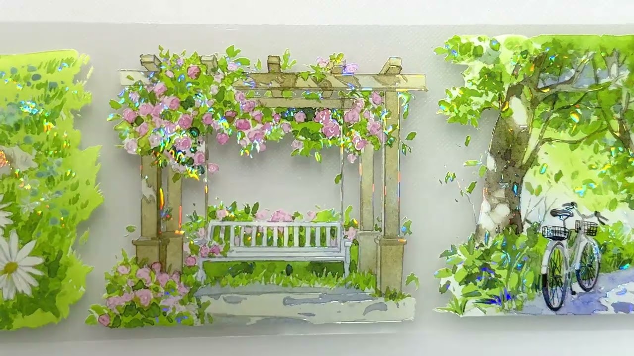 新七天】微風標本-PET貝殻光 - 沼のオアシス 海外マステのカット販売店