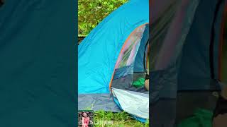 Solo Camping Relaxing Taking Bath