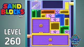 Sand Blocks: Drop Puzzle Level 260: Gameplay Solution