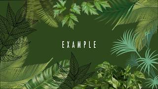 Rainforest opener (Adobe Ae)