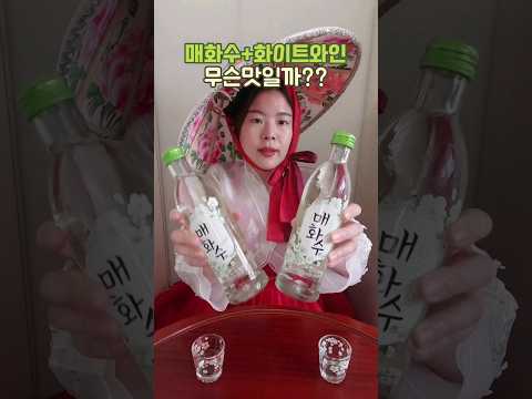 매화수화이트 한번 땡겨봤어요 매화수 매화수화이트 리뷰 내돈내산 한잔 Shorts 