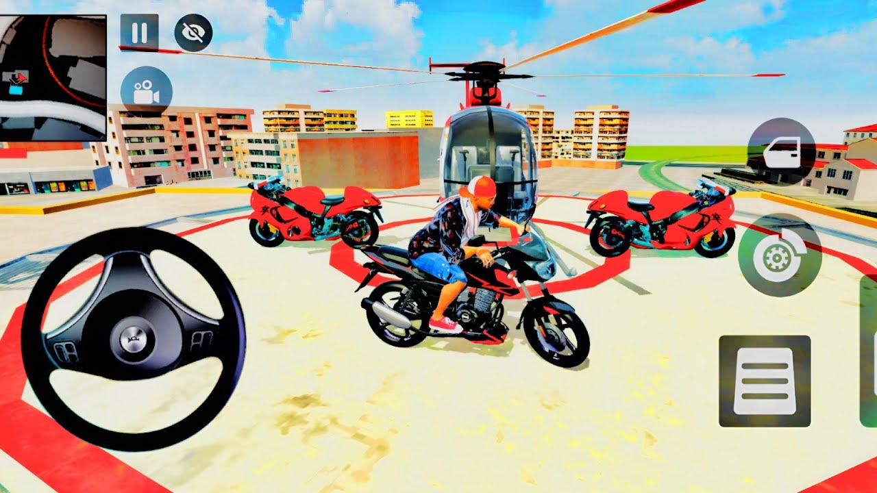 🎮 Franklin Order by 2️⃣ Red Hayabusa Bike and 1️⃣ Modified Pulsar Bike 💥 in Indian 🇮🇳 Bike Simulator