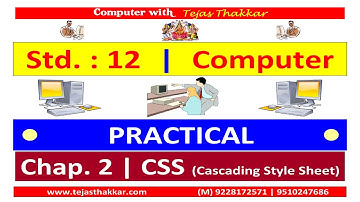 Std. 12 | Chap. 2 CSS (Cascading Style Sheet)