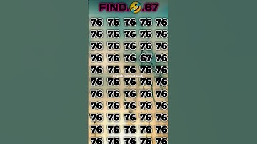 Find 👉 67 🤔 odd number puzzle #quiz #paheliyanemoji #gk #puzzle #facts #iq