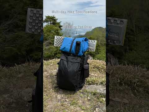 Multi-day hiking with your DIY/MYOG backpack / テント泊ハイキング #shorts #backpacking #myog #diybackpack