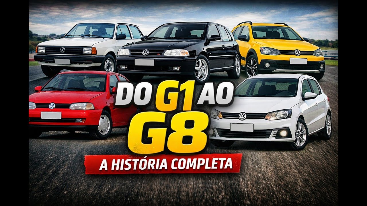 DO G1 AO G8: A HISTÓRIA COMPLETA DO VOLKSWAGEN GOL (O CARRO DO BRASIL)