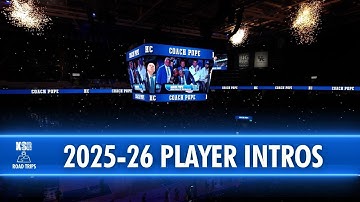 Kentucky basketball 2025-26 Player Introductions vs Nicholls