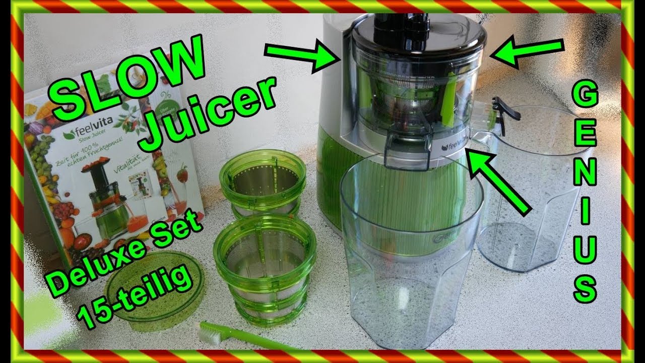 SLOW JUICER Feelvita von GENIUS