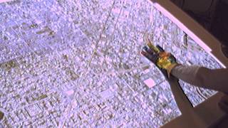 Gesture input for Google Earth on a large tabletop display
