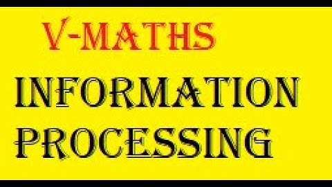 V Maths Unit-6 INFORMATION PROCESSING