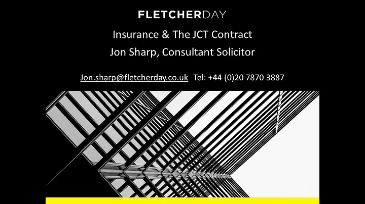 Insurance & The JCT Contract
