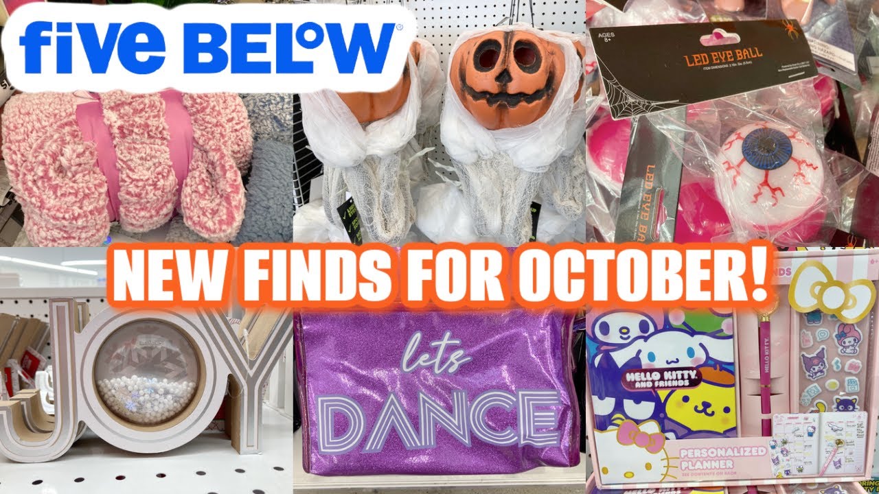 Unique Fall Finds At Five Below FIVE BELOW - New Finds for October! - YouTube